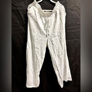 White Linen Pants
